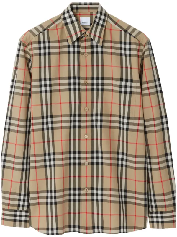 Vintage Check Cotton Poplin Shirt