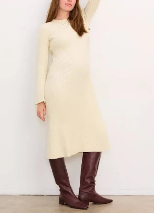 Hatch Odette Ribbed Midi Dress
