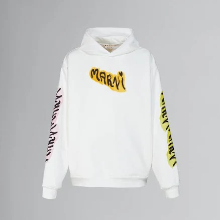 Marni Natural White Hoodie