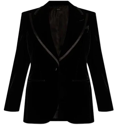Tom Ford Single-Breasted Velvet Blazer - IT40