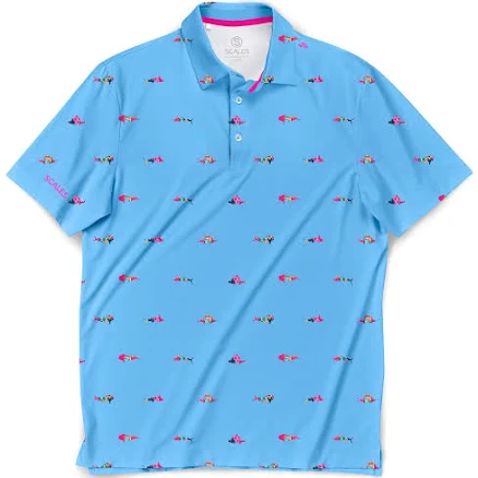 Scales Men's Trippy Fish Polo