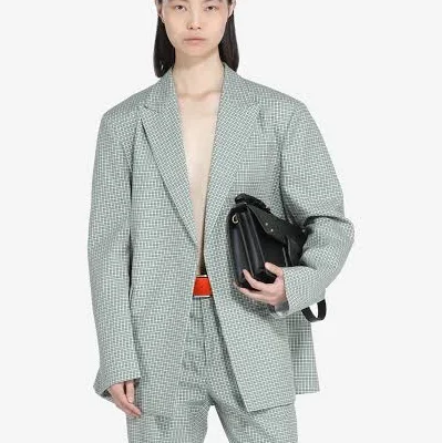 N21 | Men's single-breasted jacket with checked print IT 42
