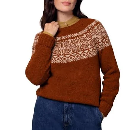 Celtic & Co. Women's Donegal Fair Isle Yoke Sweater