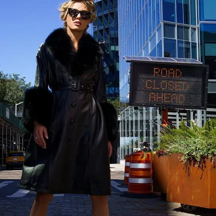 GROV Fur Foxy Leather Coat