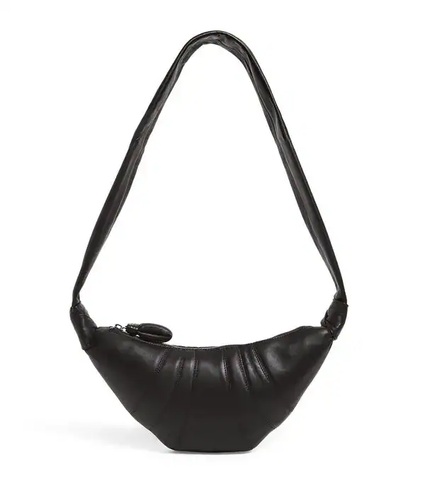 Small Nappa Leather Croissant Bag