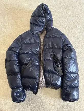 Duvetica Blue Pure Goose Down Zip Pockets Puffer Jacket Men’s Size 46