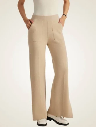 Winry Wide Leg Cashmere Pants