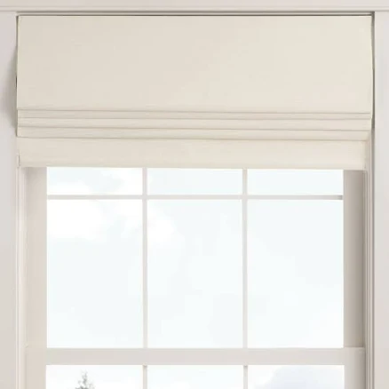 Custom Linen Blackout Roman Shade