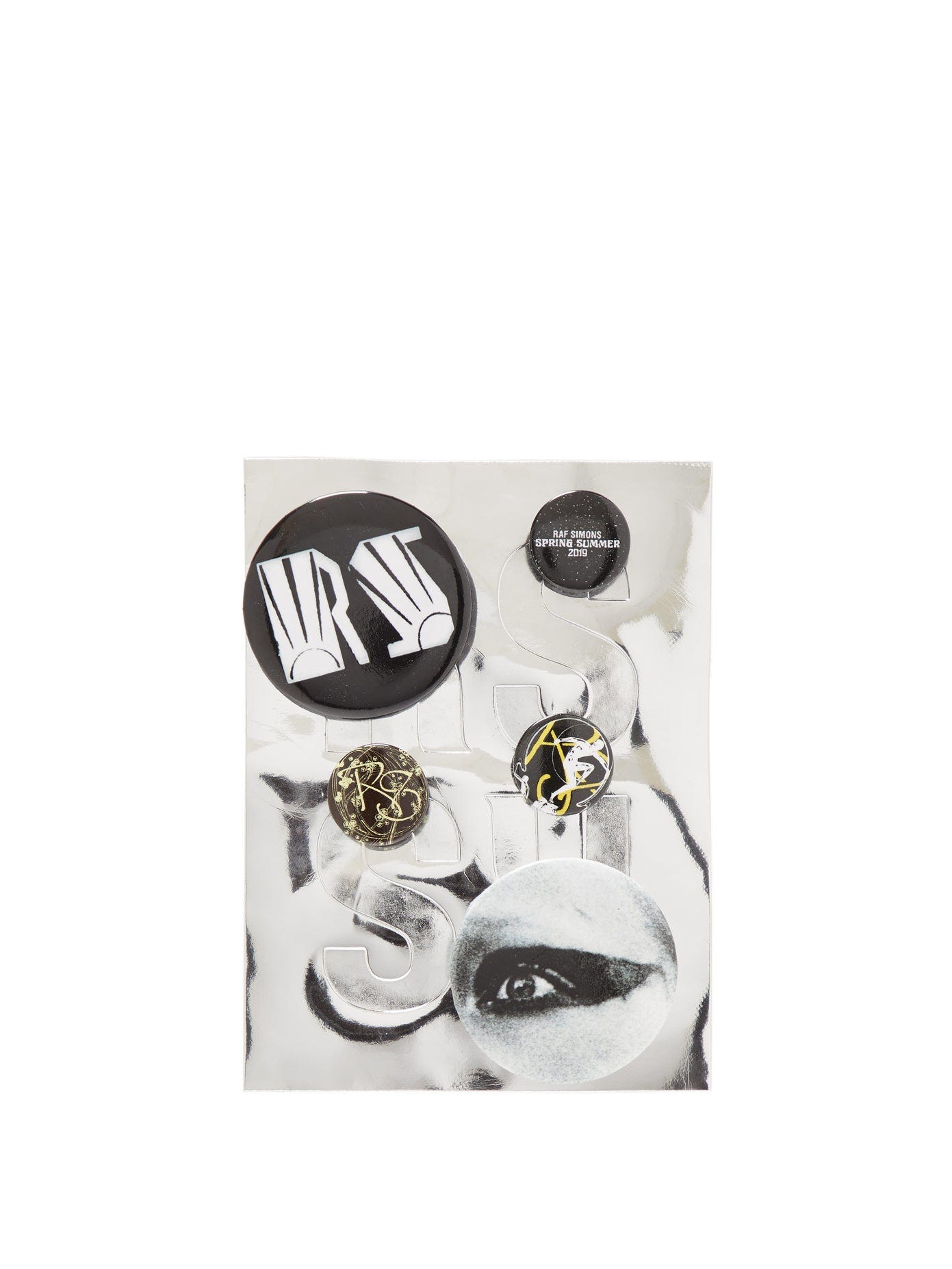 Slogan-print Pin Badges