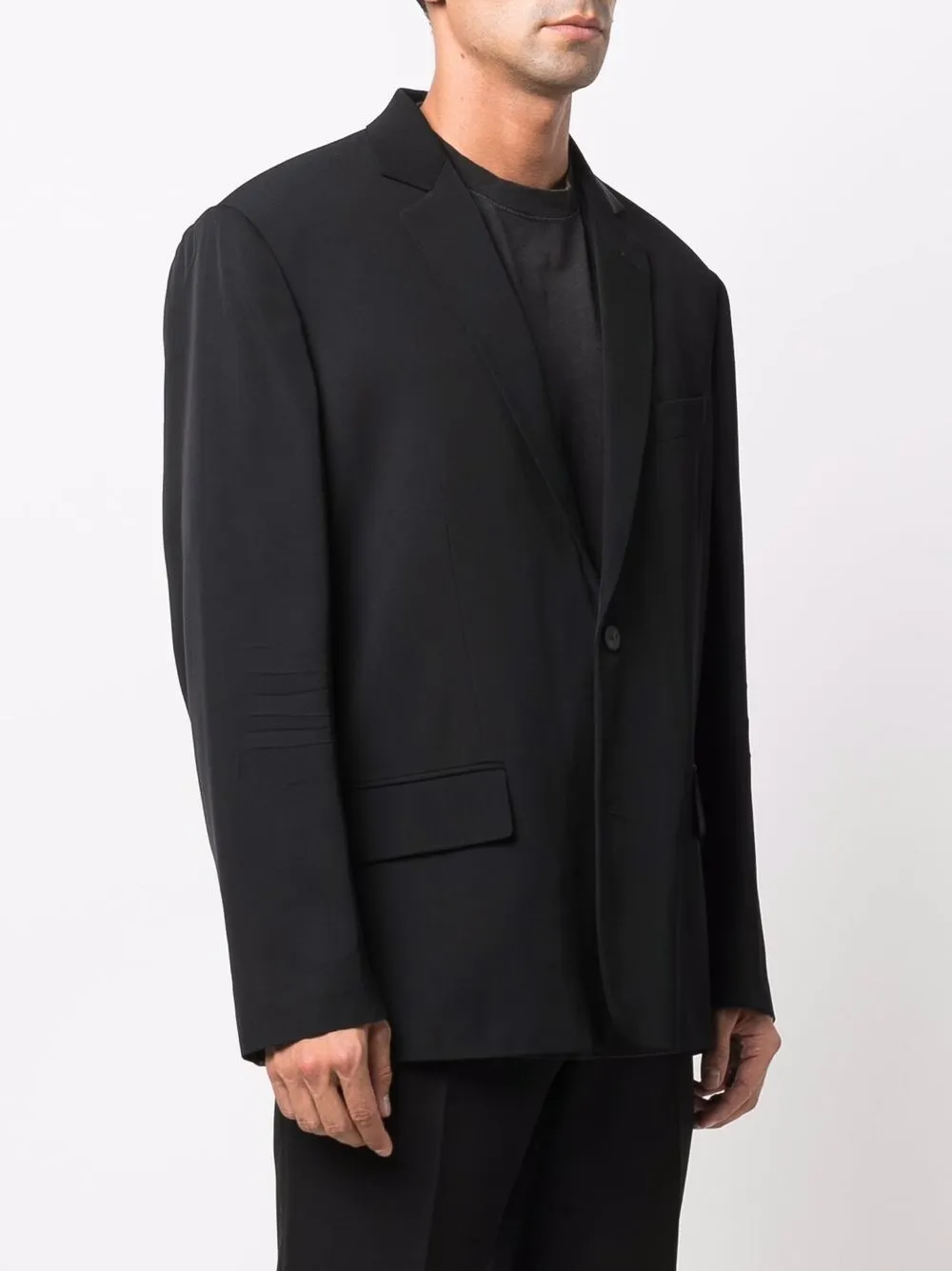 Washed Button-front Jacket