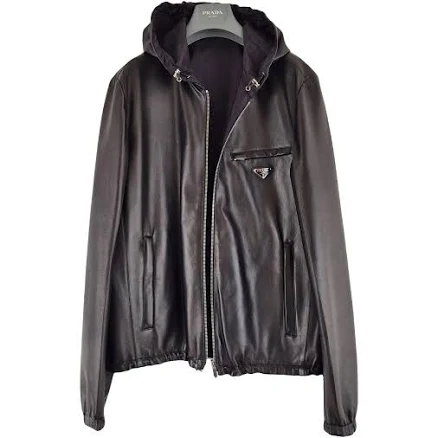 Prada Reversible Nappa Leather and Re-Nylon Jacket Men