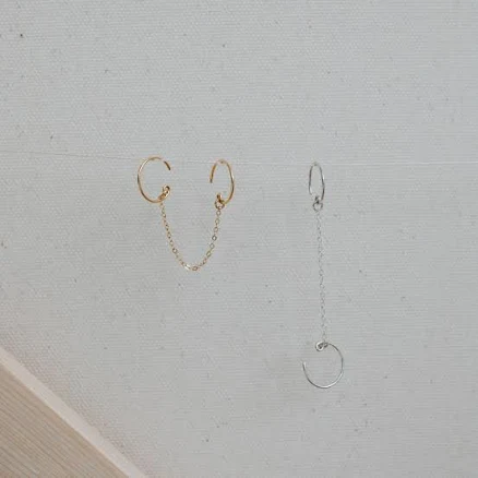 Sterling Silver Elb Cuff Earrings