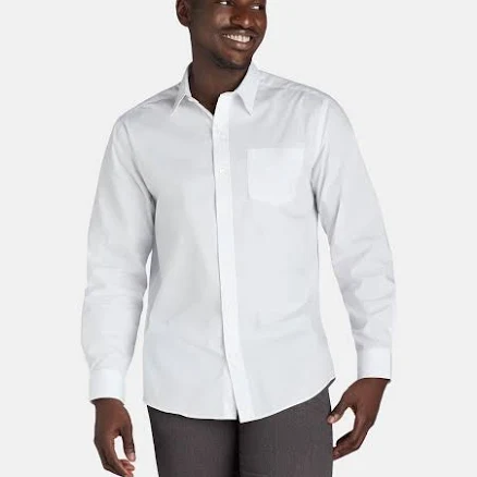 George Men's Classic Fit Long Sleeve Dress Shirt