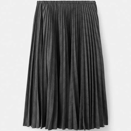 Woman MANGO Checked Pleated Skirt