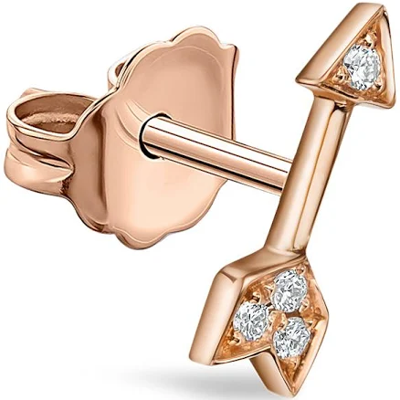 Maria Tash Diamond Arrow Stud Earring