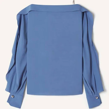 Lanvin Women's Long-Sleeved Crepe De Chine Top