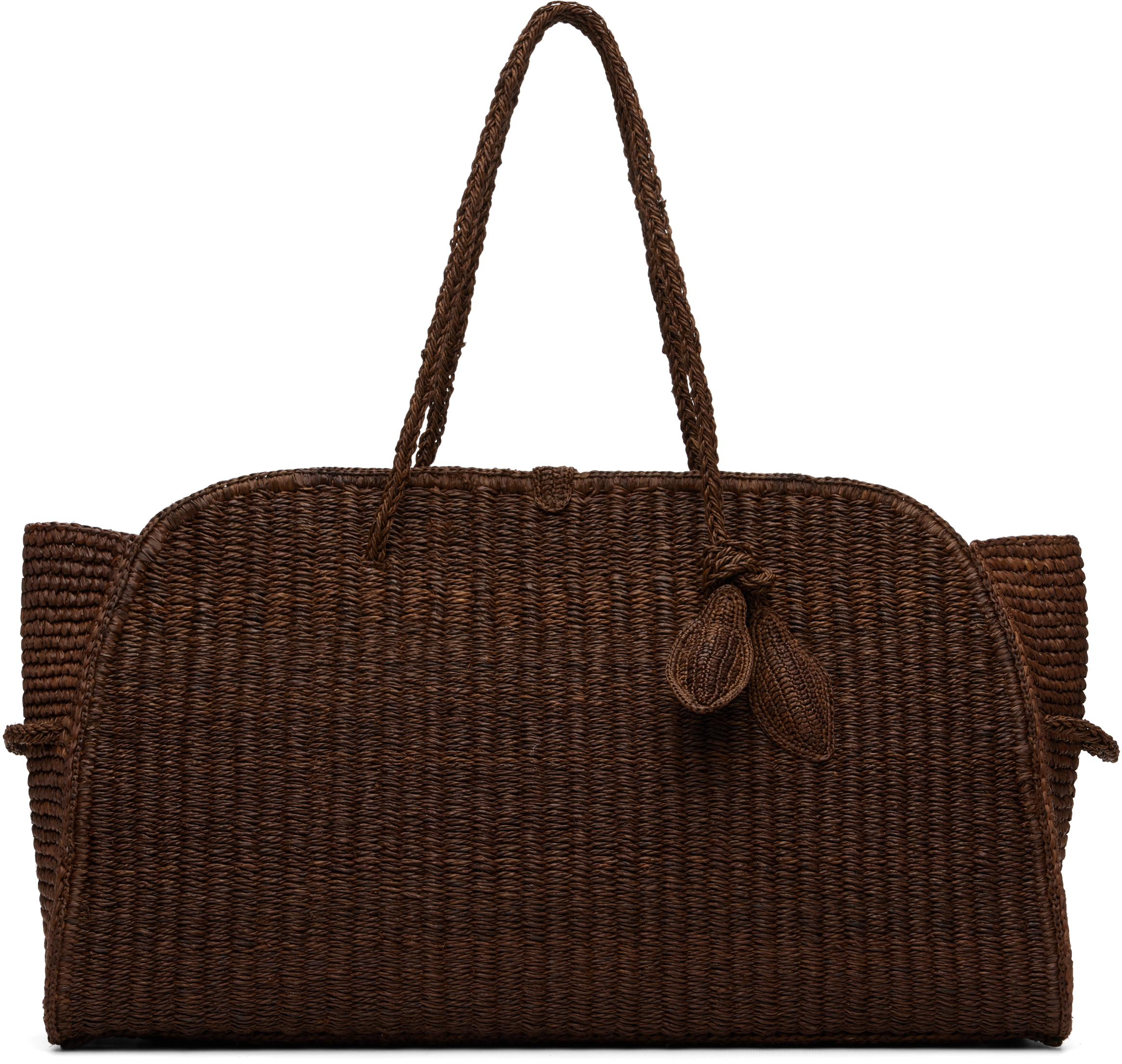 Brown 'The large raffia Turismo' Bag