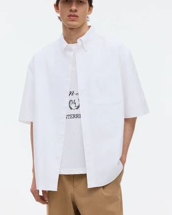 H&M Men's Relaxed-Fit Oxford Shirt