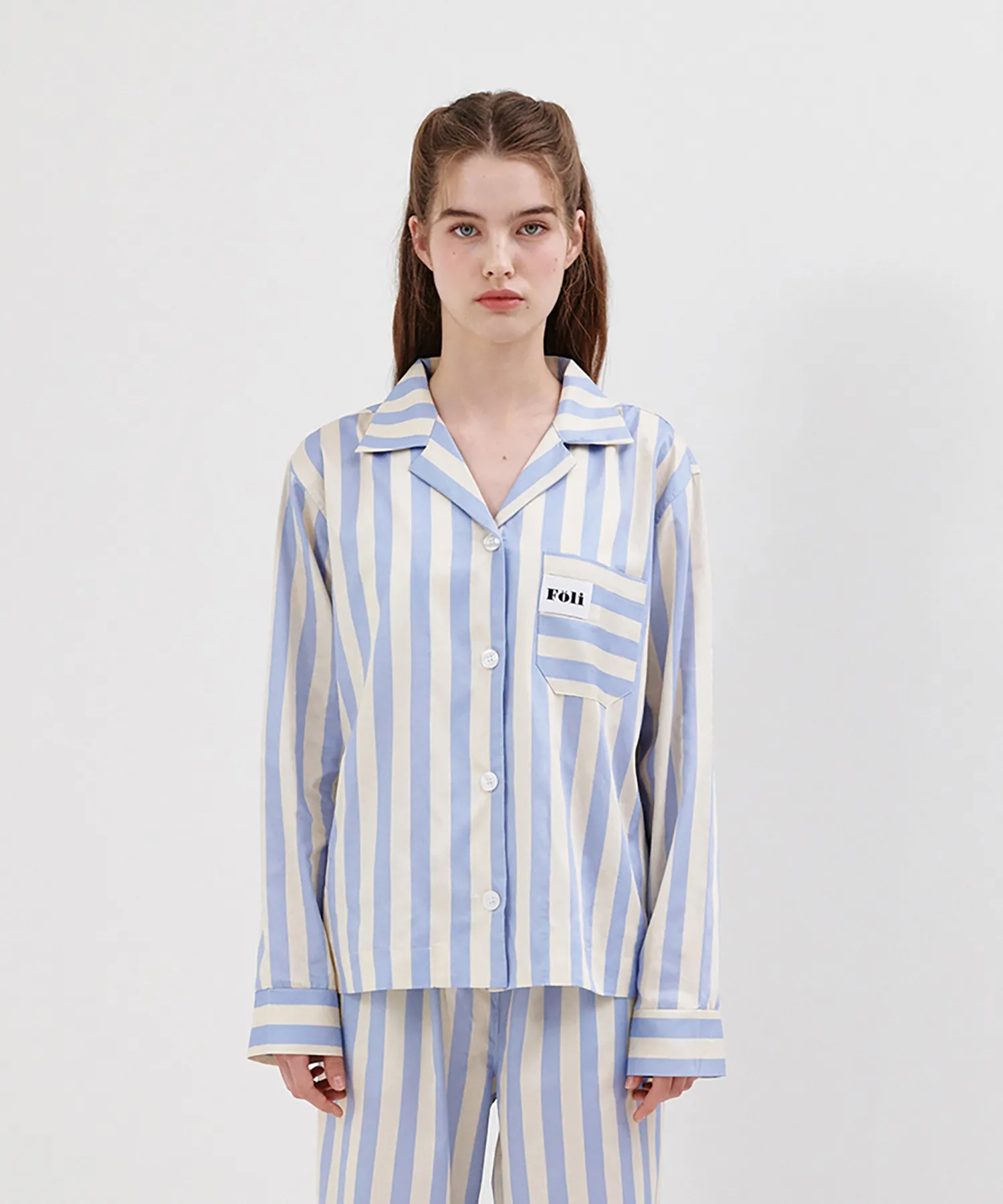(Unisex) Pale Blue Pajama Shirt