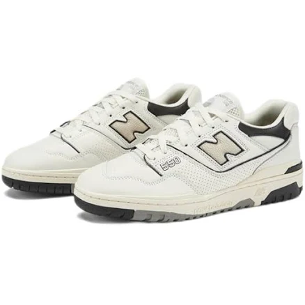Level SS New Balance 550 Sea Salt White Black BB550LWT Unisex