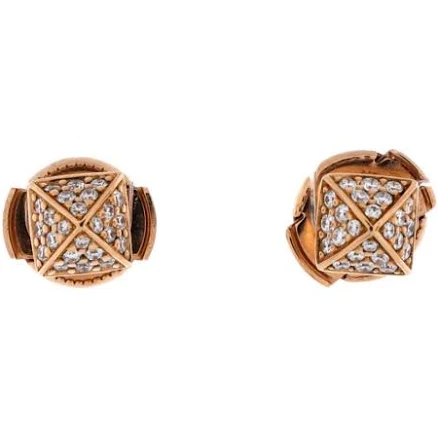 Hermès Clou d'H Rose Gold Earrings