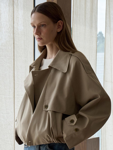 Belted Cotton Jacket (Taupe)