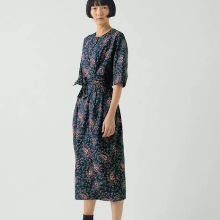 Provencal Paisley Cotton Poplin Dress
