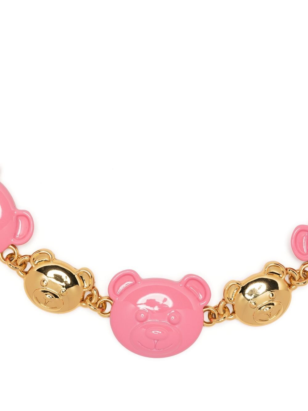 Teddy Bear Two-tone Necklace