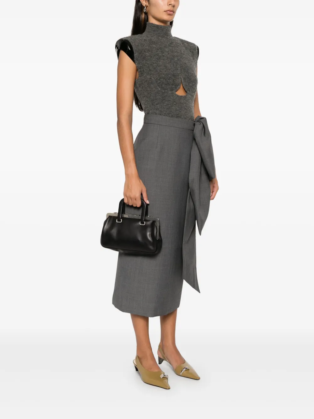 Small Leather Tote Bag