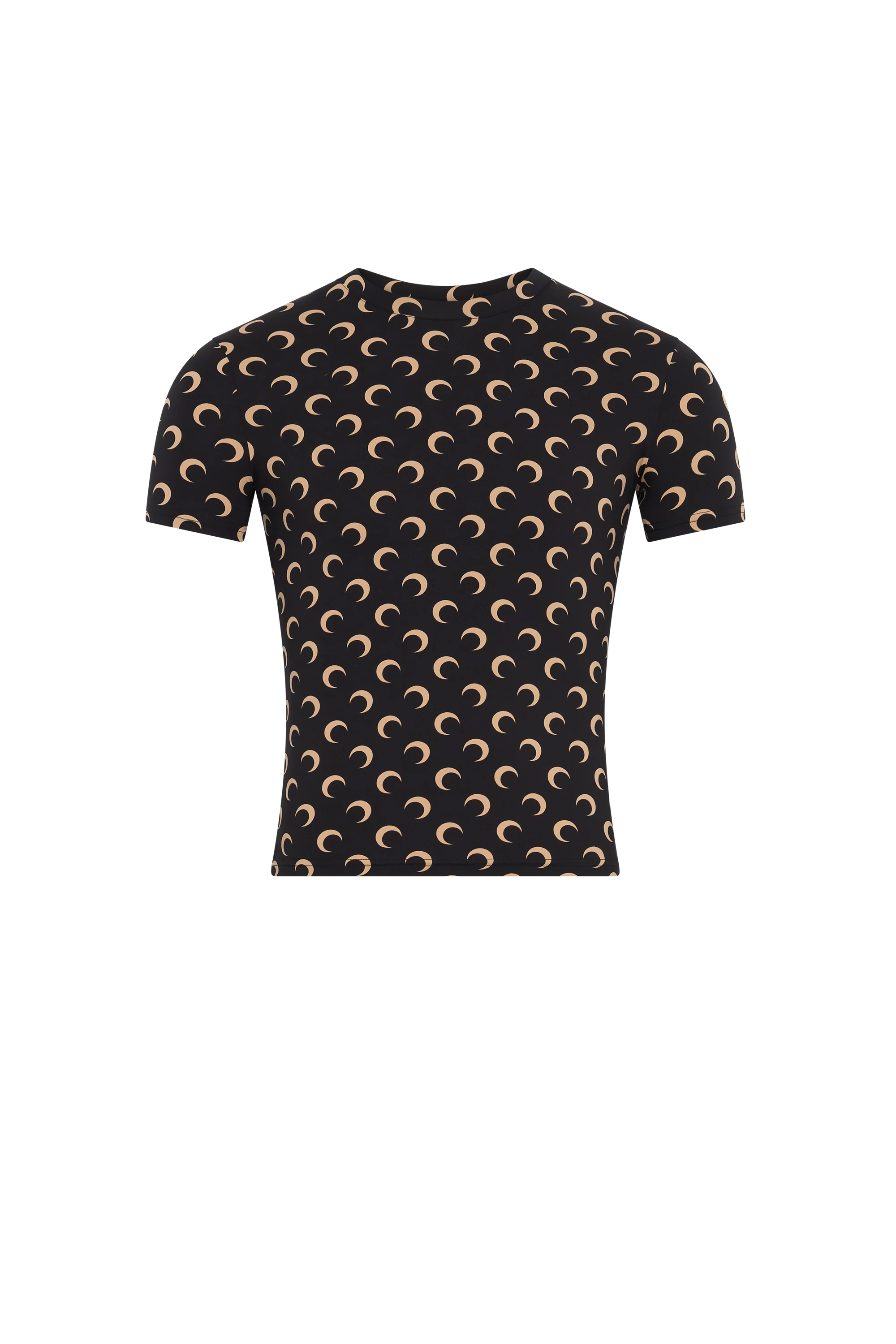 Moon-print Slim-fit Top