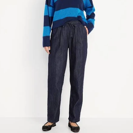 Old Navy Women's High-Waisted Billie Straight Ankle Trouser