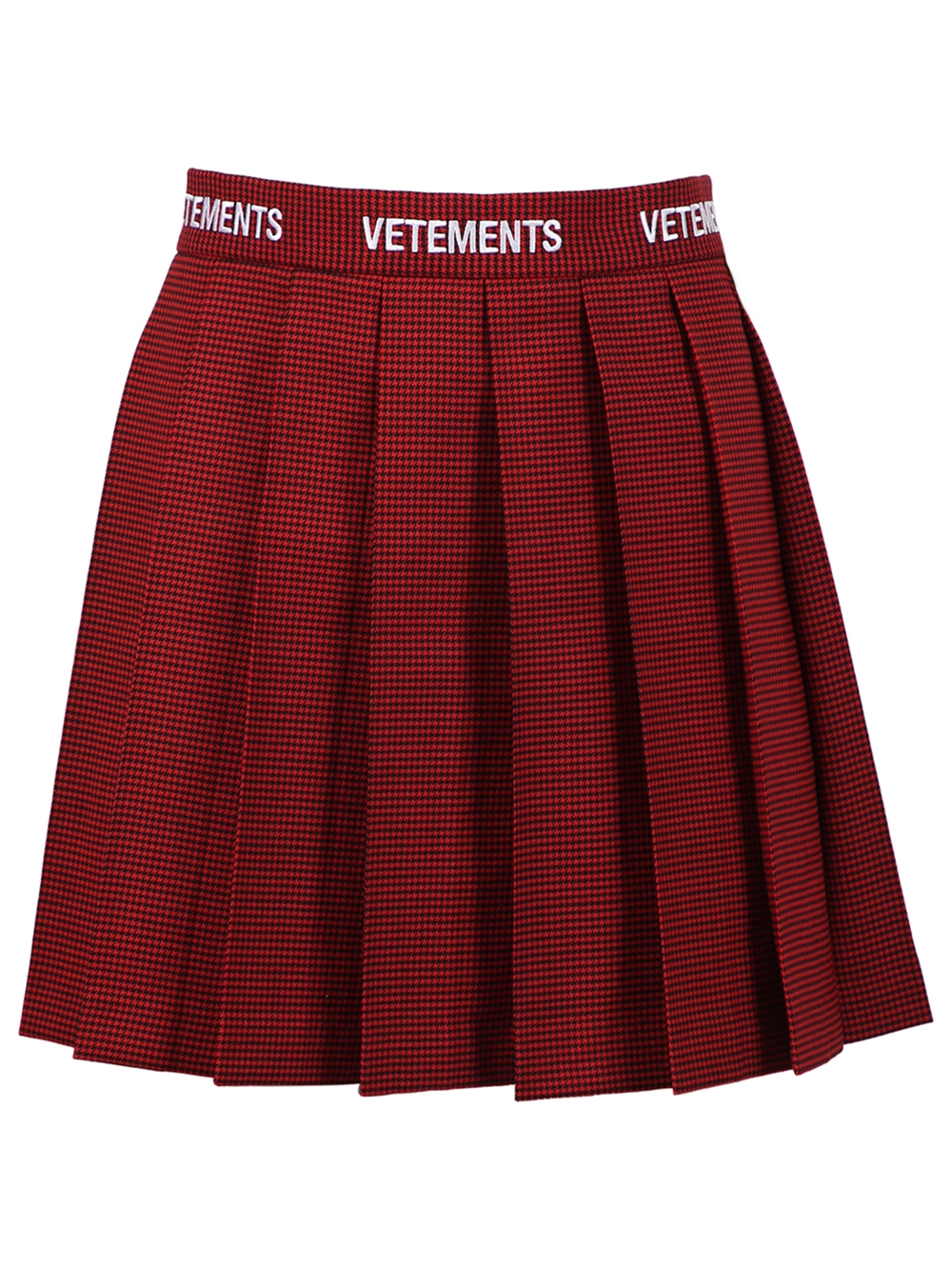 Logo School Girl Skirt Red