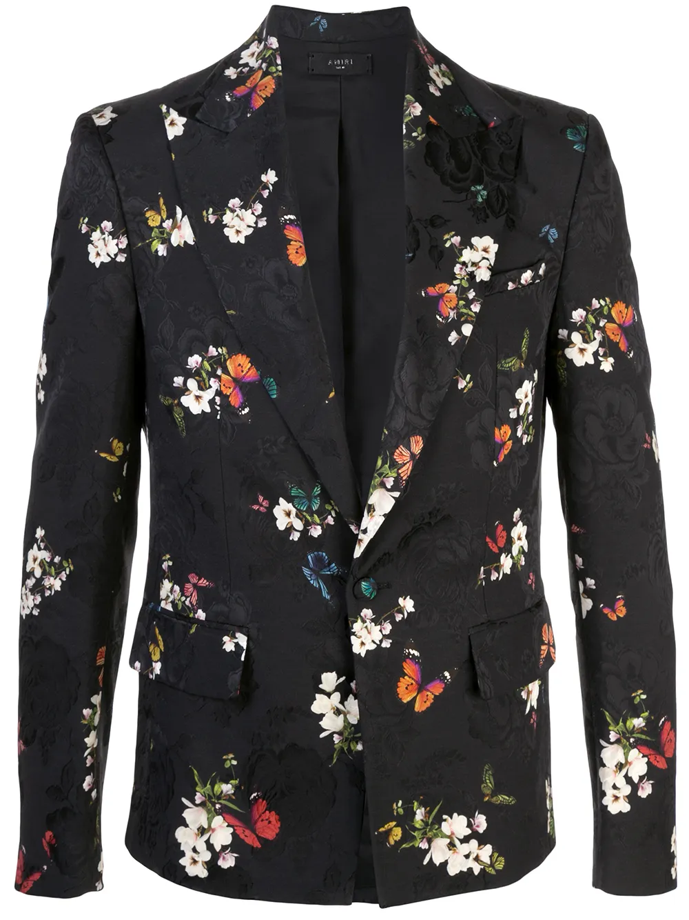 Floral Embroidered Printed Blazer