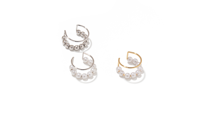 Twin Pearl Ear Cuff