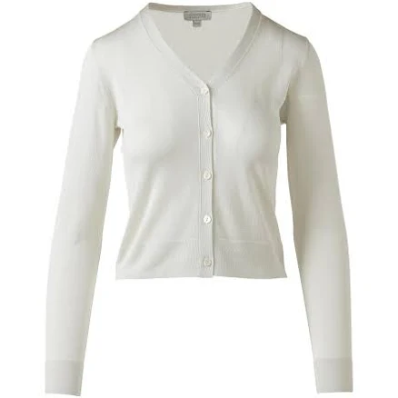 KINROSS SHIMMER Button Front VEE Cardigan
