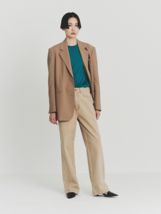 Beige Wool Blend Over Jacket
