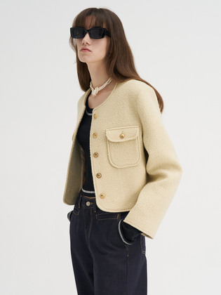 Tweed Cropped Blazer