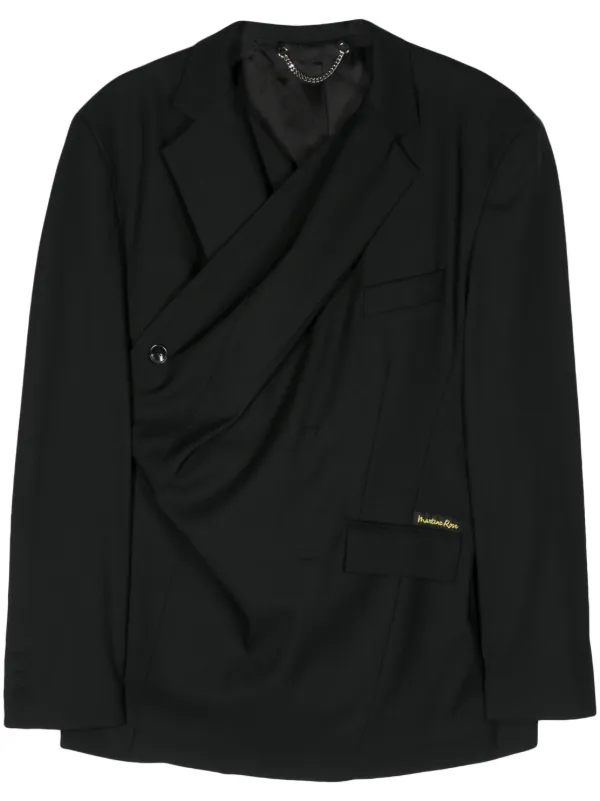 Double-breasted Wrap Blazer