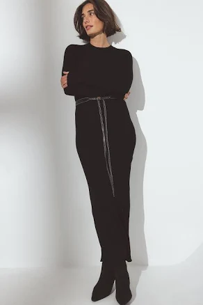 Knitted Ribbed Maxi Dress