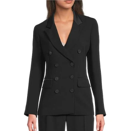 Marella Women's Stella Double-Breasted Satin-Crepe Blazer