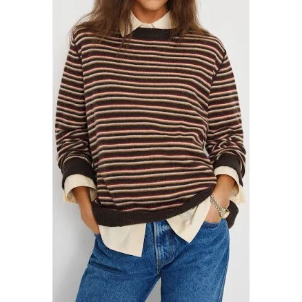 Reformation Women's Cashmere Stripe Sweater