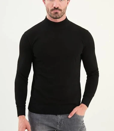 Men's Slim Fit Half-Turtleneck Pullover
