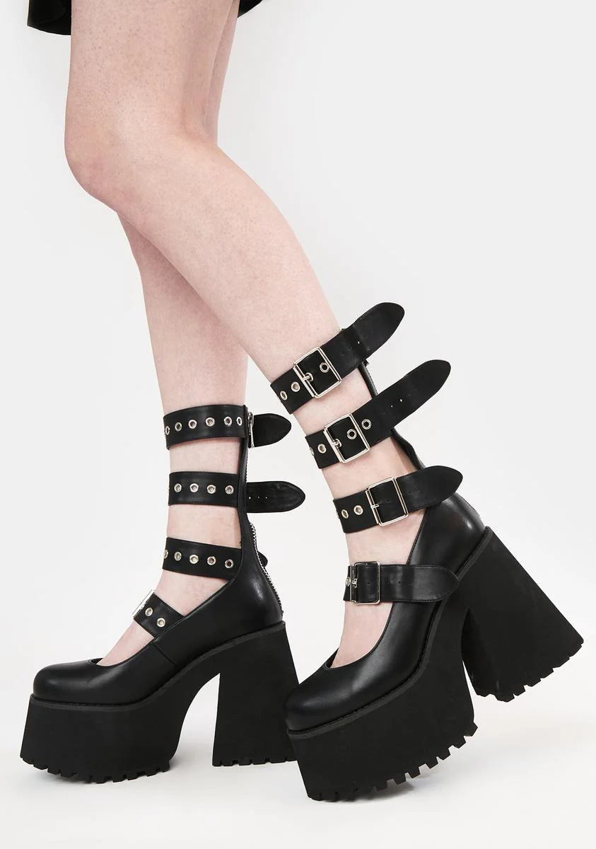 The Grave Girls Strappy Platform Mary Janes