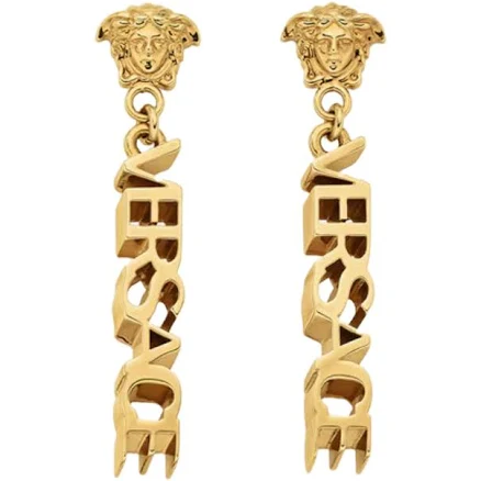 Versace Medusa Logo Dangle Earrings