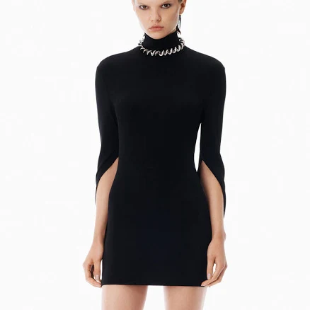 Alexander Wang Drape Back Asymmetric Mini Dress