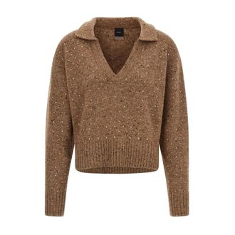 V-neck Cropped Jumper