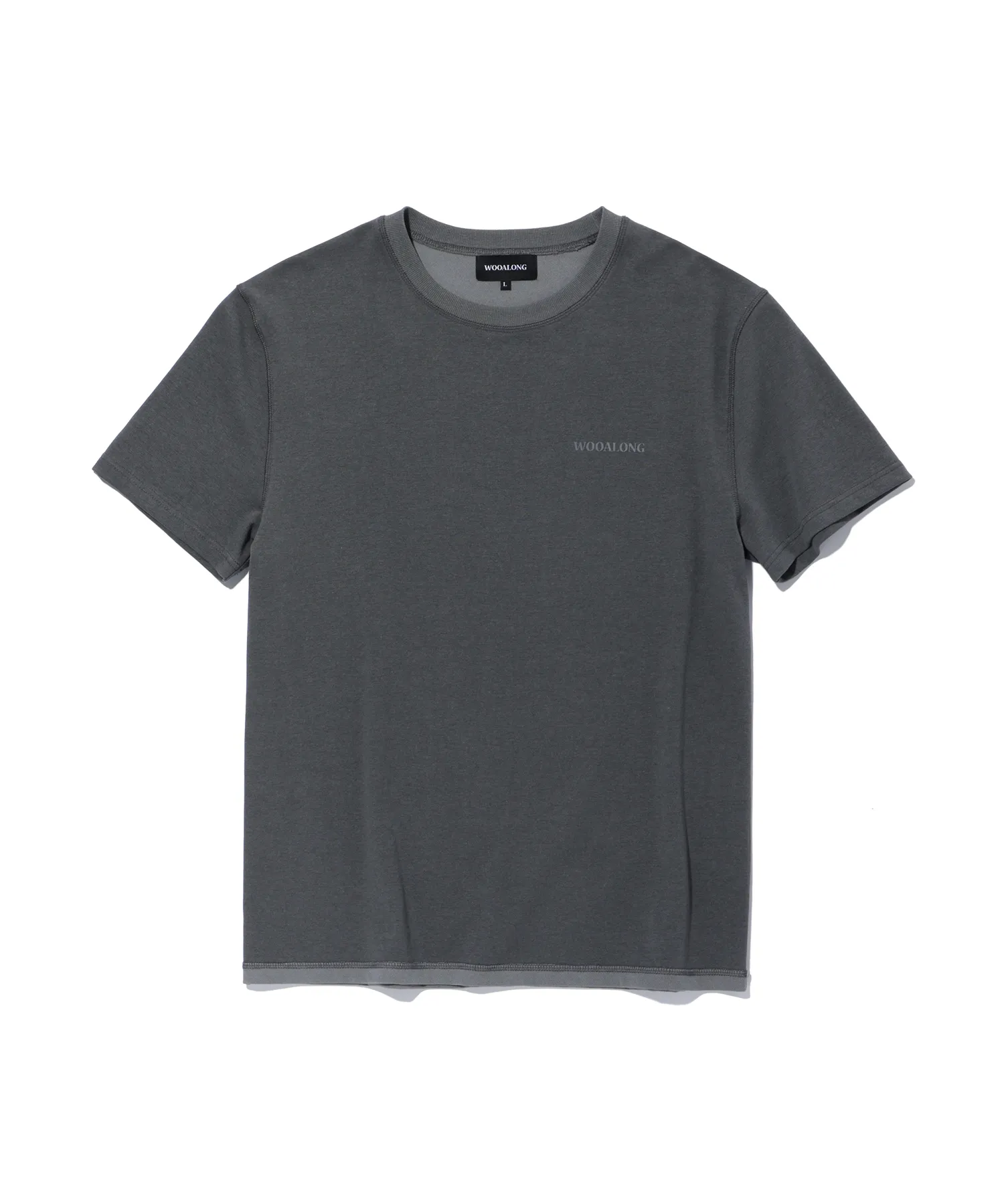 Lettering detail T-shirt - CHARCOAL