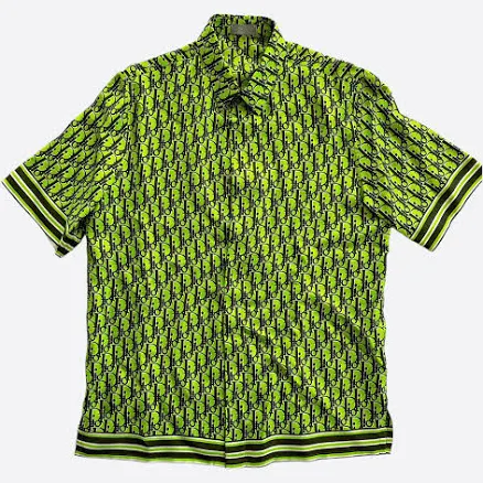 DIOR Men's Oblique Pixel Silk Twill Shirt