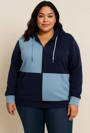 Colour Block Hoodie - PDF Sewing Pattern - Sizes XSmall to XXXLarge