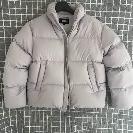 Musinsa Standard Down Puffer Short Padding Jacket (Light Gray)